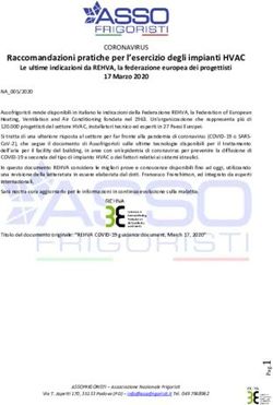 Raccomandazioni pratiche per l'esercizio degli impianti HVAC