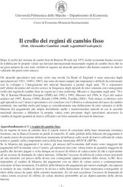 Il crollo dei regimi di cambio fisso - (Dott. Alessandro Gambini email: )