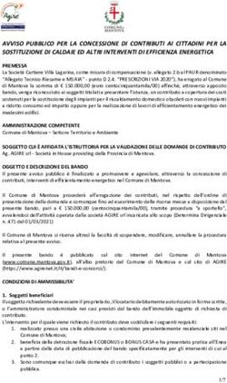 AVVISO PUBBLICO PER LA CONCESSIONE DI CONTRIBUTI AI CITTADINI PER LA SOSTITUZIONE DI CALDAIE ED ALTRI INTERVENTI DI EFFICIENZA ENERGETICA