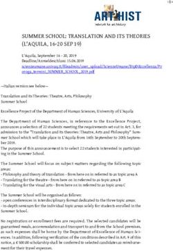 SUMMER SCHOOL: TRANSLATION AND ITS THEORIES (L'AQUILA, 16-20 SEP 19)