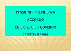 PENSIONI - PREVIDENZA ACCORDO CGIL CISL UIL - GOVERNO - 28 SETTEMBRE 2016 - Fai Cisl Verona