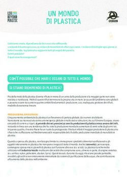 UN MONDO DI PLASTICA - Istituto Oikos