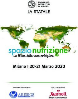 Milano | 20-21 Marzo 2020 - TIV - Spazio Nutrizione