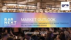 MARKET OUTLOOK Settembre 2020 - OSSERVATORIO SULL'ANDAMENTO E LE NUOVE TENDENZE DEL SETTORE FOOD&BEVERAGE - BARNEXT