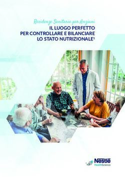 Residenze Sanitarie per Anziani - IL LUOGO PERFETTO PER CONTROLLARE E BILANCIARE LO STATO NUTRIZIONALE1 - Nestl&eacute; Health Science
