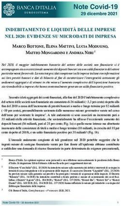 Note Covid-19 29 dicembre 2021 - INDEBITAMENTO E LIQUIDIT&Agrave; DELLE IMPRESE NEL 2020: EVIDENZE SU MICRODATI DI IMPRESA - INDEBITAMENTO E ...