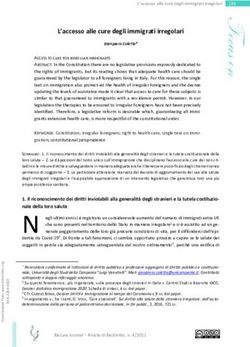 L'accesso alle cure degli immigrati irregolari - TESEO