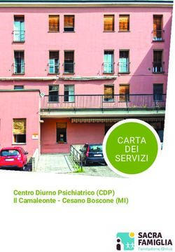 CARTA DEI SERVIZI Centro Diurno Psichiatrico (CDP) Il Camaleonte - Cesano Boscone (MI)