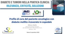 Profilo di cura del paziente oncologico con diabete mellito ricoverato in ospedale - Marco Gallo - Aiom