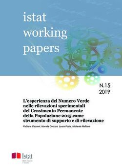 Istat working papers - N.15 2019