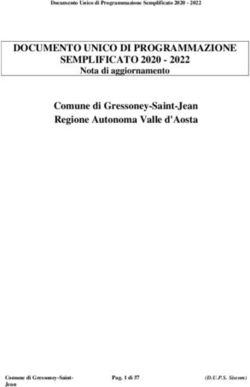 DOCUMENTO UNICO DI PROGRAMMAZIONE SEMPLIFICATO 2020 2022 - Comune di Gressoney-Saint-Jean