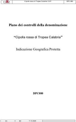 Piano dei controlli della denominazione - Indicazione Geografica Protetta "Cipolla rossa di Tropea Calabria"