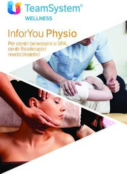 INFORYOU PHYSIO PER CENTRI BENESSERE E SPA, CENTRI FISIOTERAPICI MEDICI/ESTETICI - TEAMSYSTEM