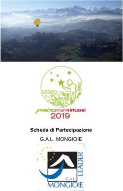 G.A.L. MONGIOIE Scheda di Partecipazione - Comuni Virtuosi