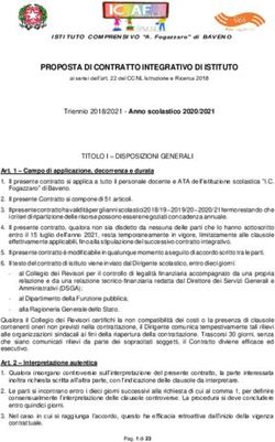PROPOSTA DI CONTRATTO INTEGRATIVO DI ISTITUTO
