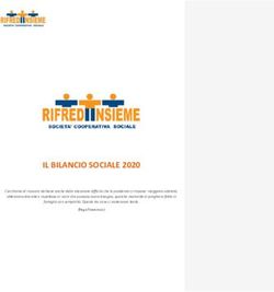 IL BILANCIO SOCIALE 2020 - Rifredi Insieme Soc. Coop. Soc.