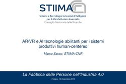 AR/VR E AI TECNOLOGIE ABILITANTI PER I SISTEMI PRODUTTIVI HUMAN-CENTERED - LA FABBRICA DELLE PERSONE NELL'INDUSTRIA 4.0 - PROGRAMMA INNETWORK