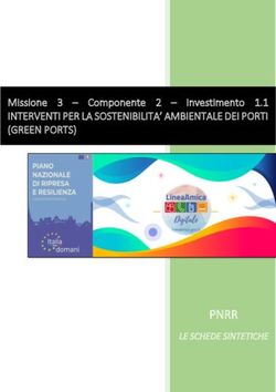 PNRR - Missione 3 - Componente 2 - Investimento 1.1 INTERVENTI PER LA SOSTENIBILITA' AMBIENTALE DEI PORTI (GREEN PORTS) - Linea Amica