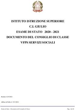 ISTITUTO ISTRUZIONE SUPERIORE C.I. GIULIO ESAME DI STATO 2020 - 2021 DOCUMENTO DEL CONSIGLIO DI CLASSE VFPS SERVIZI SOCIALI