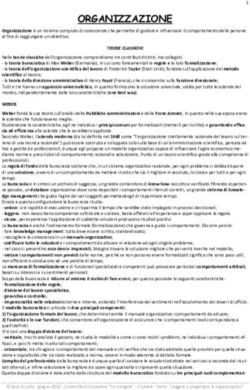 ORGANIZZAZIONE - Documenti Universitari