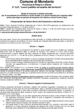 Comune di Mondavio Provincia di Pesaro e Urbino 2 U.O. "Lavori pubblici ed assetto del territorio"