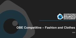OBE Competitive - Fashion and Clothes 2019 - Osservatorio ...