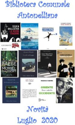 Biblioteca Comunale Antonelliana - Novit&agrave; Luglio 2020