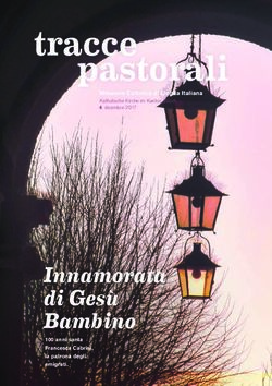 Innamorata di Gesù Bambino - Missione Cattolica di Lingua Italiana Katholische Kirche im Kanton Zürich 4 dicembre 2017 - mcli.ch