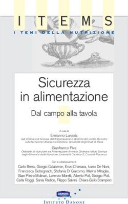 Sicurezza in alimentazione - II - Fondazione Istituto Danone