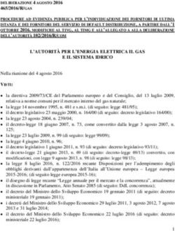 L'AUTORIT&Agrave; PER L'ENERGIA ELETTRICA IL GAS E IL SISTEMA IDRICO - Enel Energia