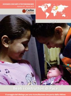 Beati i costruttori di Pace - Siria DOSSIER CON DATI E TESTIMONIANZE - Caritas Italiana