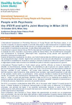 People with Psychosis: the iFEVR and iphYs Joint Meeting in Milan 2016 - TMT world