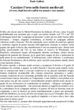 Cacciare l'orso nelle foreste medievali - (ovvero, degli incerti confini tra umano e non umano)