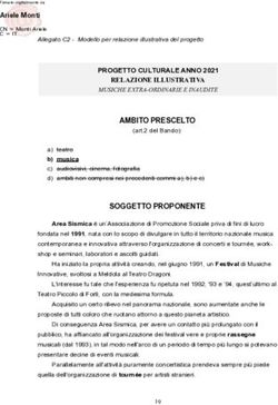 AMBITO PRESCELTO PROGETTO CULTURALE ANNO 2021! - Comune Di Forli