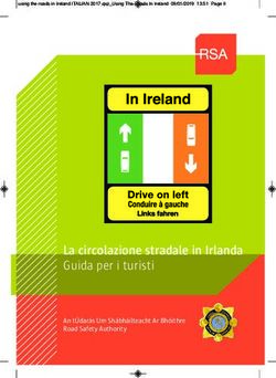 La circolazione stradale in Irlanda Guida per i turisti - using the roads in Ireland ITALIAN 2017.qxp_Using The Roads In Ireland 09/01/2019 13:51 ...