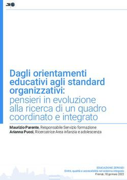 Dagli orientamenti educativi agli standard organizzativi: pensieri in evoluzione alla ricerca di un quadro coordinato e integrato - Maurizio ...