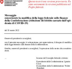 Messaggio concernente la modifica della legge federale sulle finanze della Confederazione riduzione del debito causato dall'epi