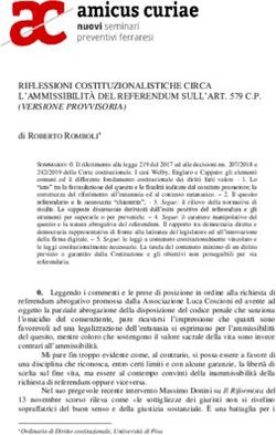 RIFLESSIONI COSTITUZIONALISTICHE CIRCA L'AMMISSIBILIT&Agrave; DEL REFERENDUM SULL'ART. 579 C.P. (VERSIONE PROVVISORIA) - Amicus Curiae