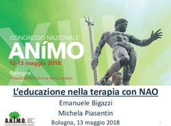 L'educazione nella terapia con NAO - Emanuele Bigazzi Michela Piasentin Bologna, 13 maggio 2018 - Associazione ANIMO