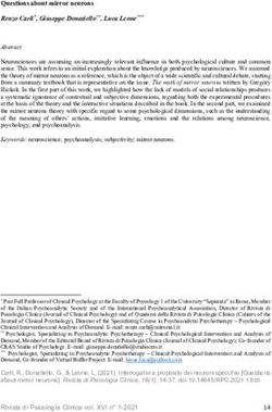Questions about mirror neurons Renzo Carli*, Giuseppe Donatiello**, Luca Leone - Rivista di Psicologia Clinica