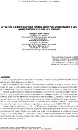 LA "CULTURA MATRICENTRICA" COME POSSIBILE LIMITE PER LA PROGETTUALIT&Aacute; DI VITA: QUANTO &Egrave; IMPORTANTE IL RUOLO DEI GENITORI?