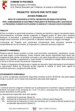 PROGETTO "ESTATE PER TUTTI 2022" - Comune di Piacenza