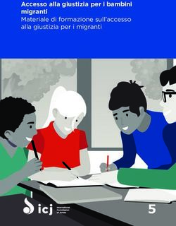 Accesso alla giustizia per i bambini migranti Materiale di formazione sull'accesso alla giustizia per i migranti