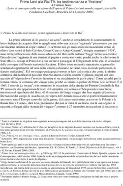 Primo Levi alla Rai TV: tra testimonianza e "finzione"