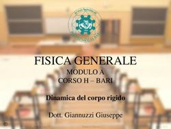 FISICA GENERALE CORSO H - BARI - Dinamica del corpo rigido