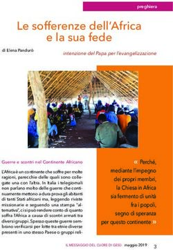 Le sofferenze dell'Africa e la sua fede - Apostolato della Preghiera