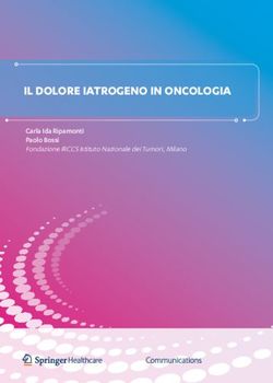 IL DOLORE IATROGENO IN ONCOLOGIA - Carla Ida Ripamonti Paolo Bossi ...