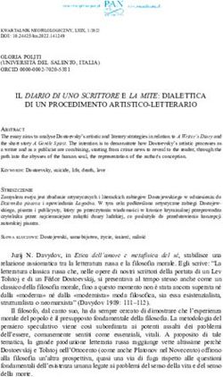 IL DIARIO DI UNO SCRITTORE E LA MITE: DIALETTICA DI UN PROCEDIMENTO ARTISTICO-LETTERARIO