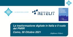 La trasformazione digitale in Italia e il ruolo del PNRR Como, 30 Ottobre 2021