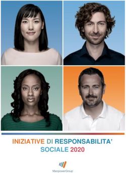 INIZIATIVE DI RESPONSABILITA' SOCIALE 2020 - Manpower